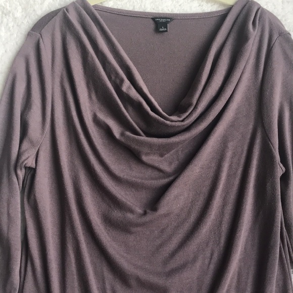 Ann Taylor ruffle long sleeve T-shirt - Picture 3 of 4